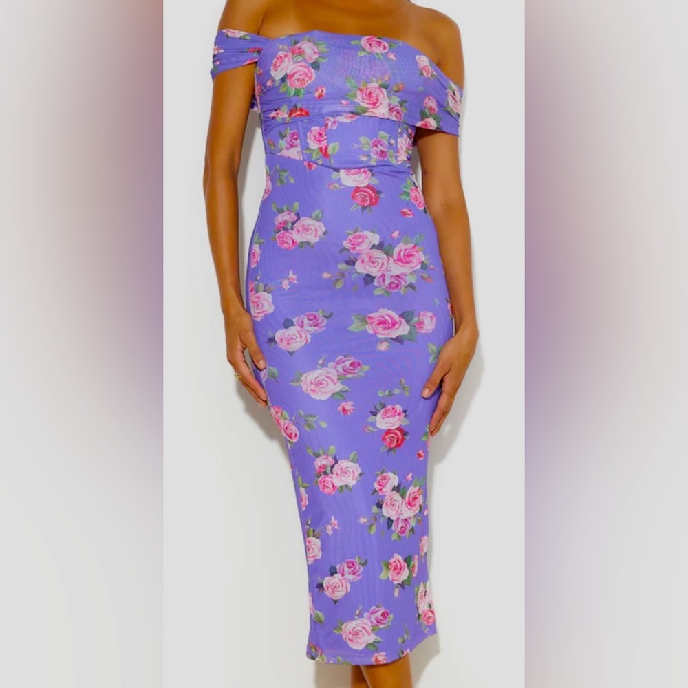 Hello Molly Girl With Style Purple MIDI Dress NWT